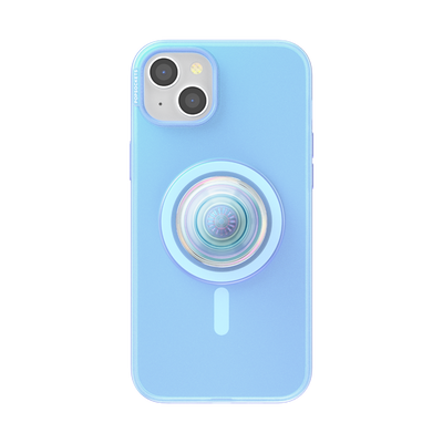 オパール ブルー MagSafe ポップケース（iPhone 15 Plus）