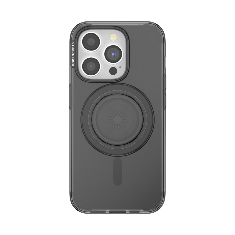 チャコール クリア MagSafe ポップケース（iPhone 15 Pro）