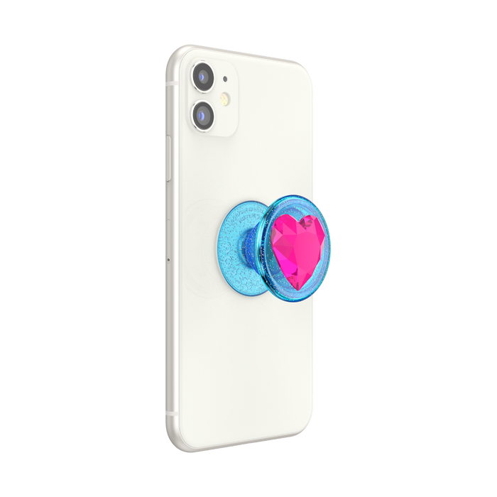 3D アイスブルー ハート ポップグリップ, PopSockets