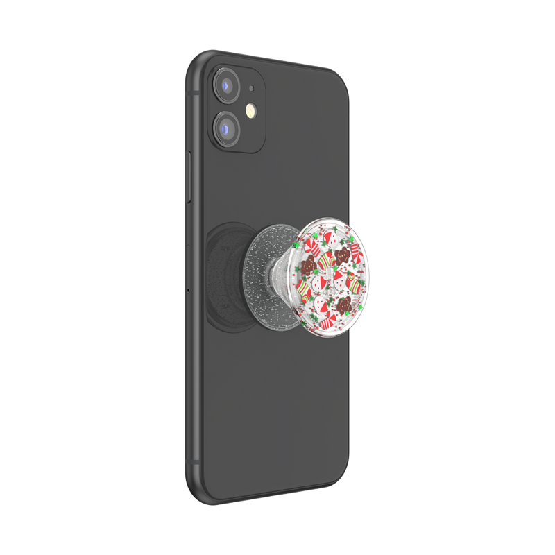 クリスマスパーティー グリッター クリア ポップグリップ