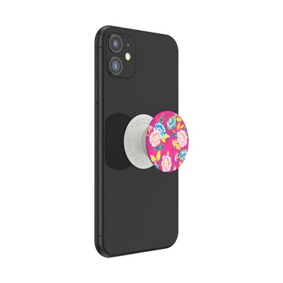 ピンクのお花畑 ポップグリップ