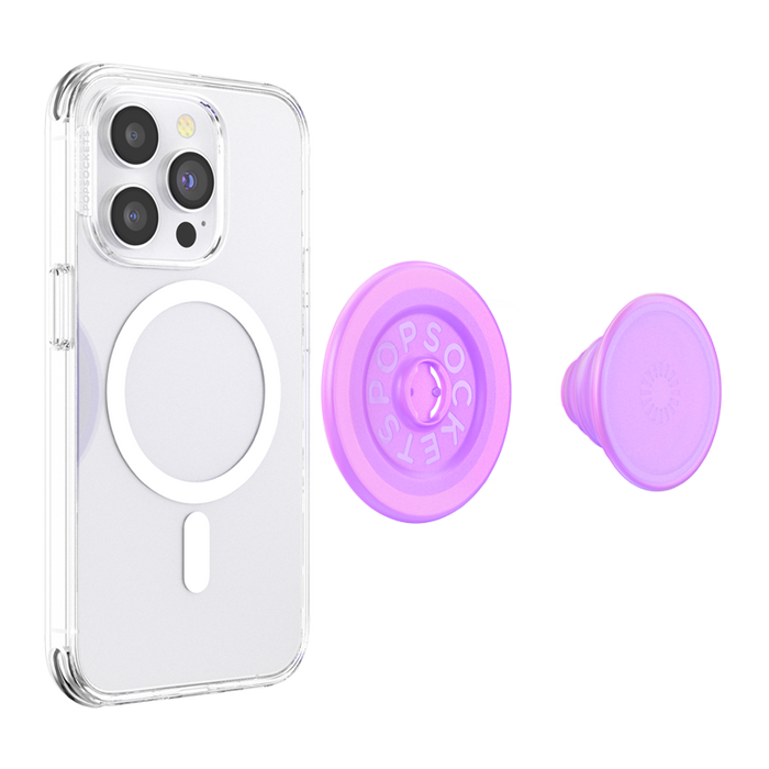 オパール ピンク MagSafe ラウンド ポップグリップ, PopSockets