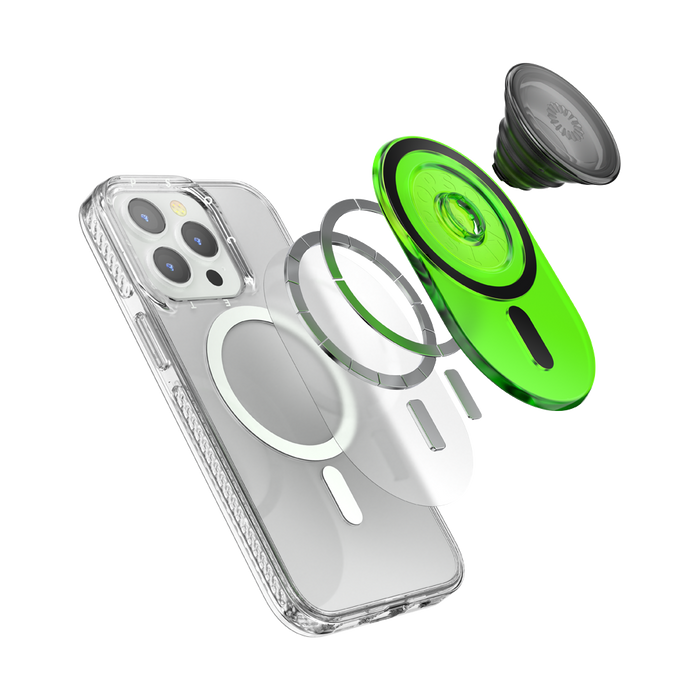 スライム グリーン MagSafe ポップグリップ, PopSockets
