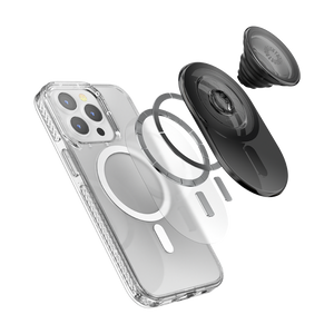 黒 クリア MagSafe ポップグリップ, PopSockets