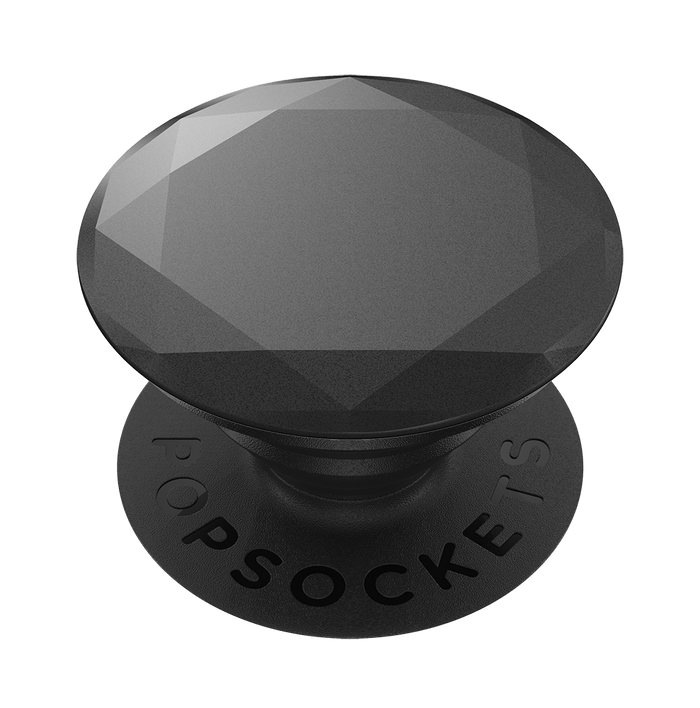 黒 メタリック ダイヤモンドカット ポップグリップ, PopSockets
