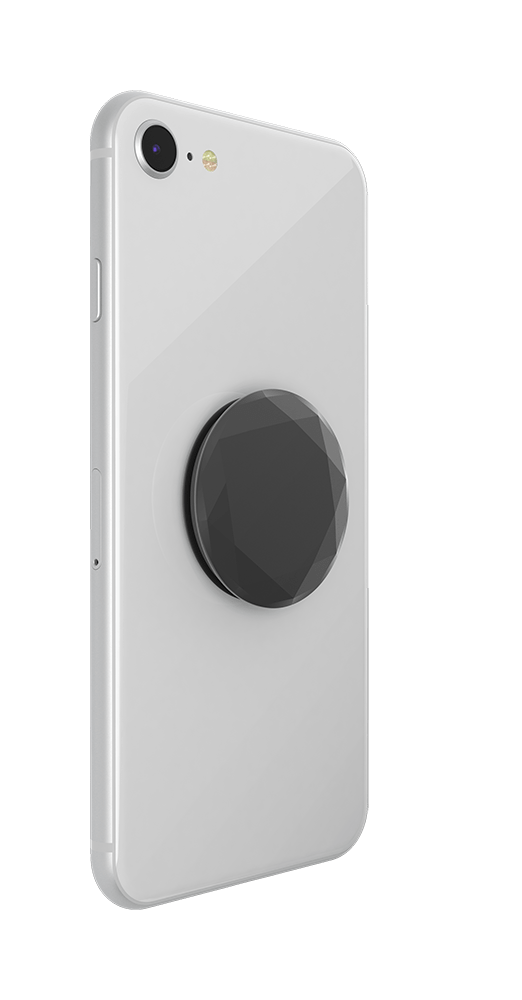 黒 メタリック ダイヤモンドカット ポップグリップ, PopSockets