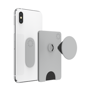 コンクリート グレー ポップウォレット+, PopSockets
