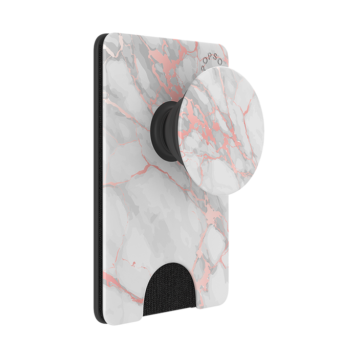 ローズゴールド マーブル ポップウォレット+, PopSockets