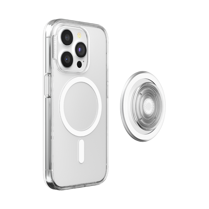 スーパー クリア MagSafe ポップケース（iPhone 15 Pro）, PopSockets
