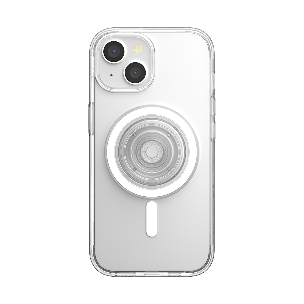 スーパー クリア MagSafe ポップケース（iPhone 15） - ポップソケッツ
