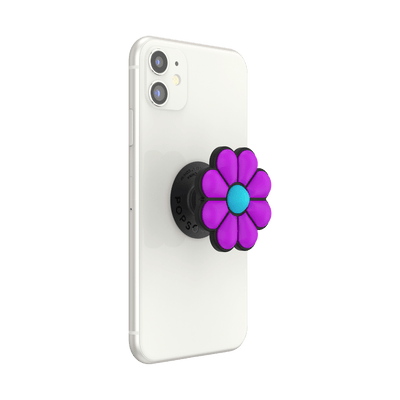 3D パープルデイジー ポップグリップ