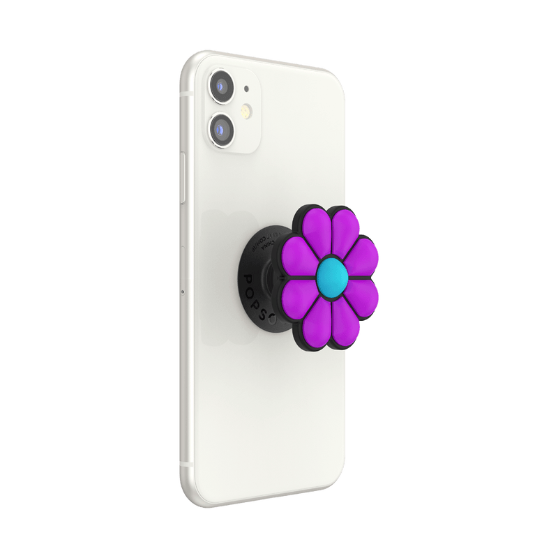 3D パープルデイジー ポップグリップ