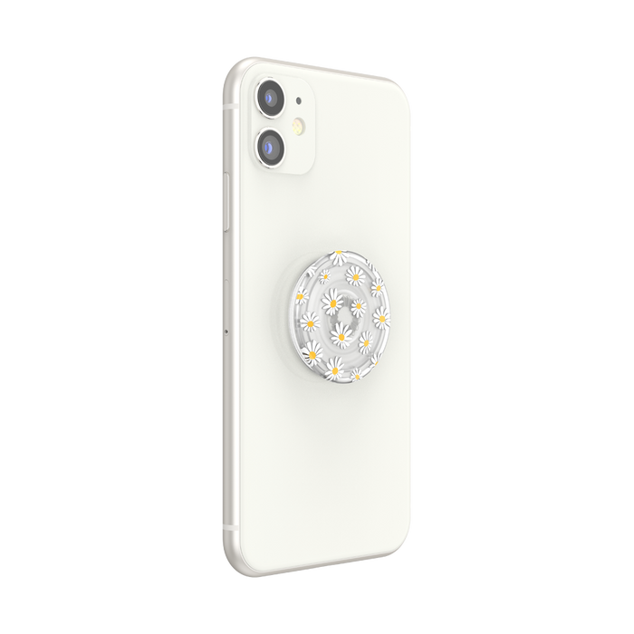 デイジー柄 クリア プラント ポップグリップ, PopSockets