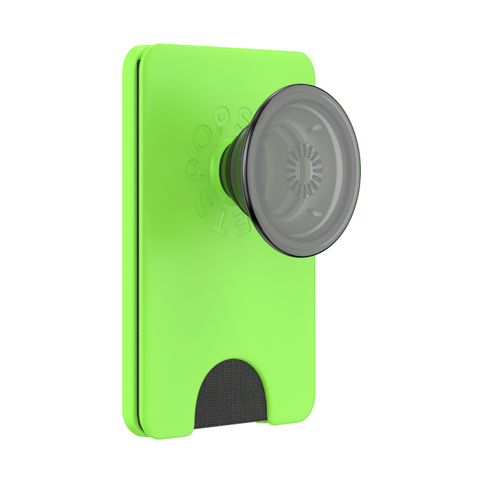 スライム グリーン MagSafe ポップウォレット+, PopSockets