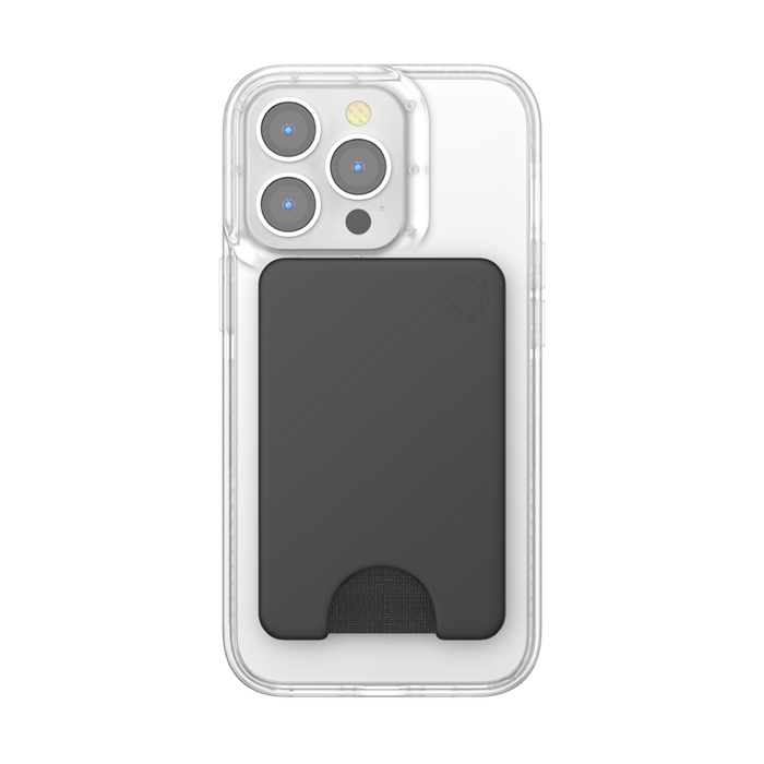 チャコール ブラック MagSafe ポップウォレット, PopSockets