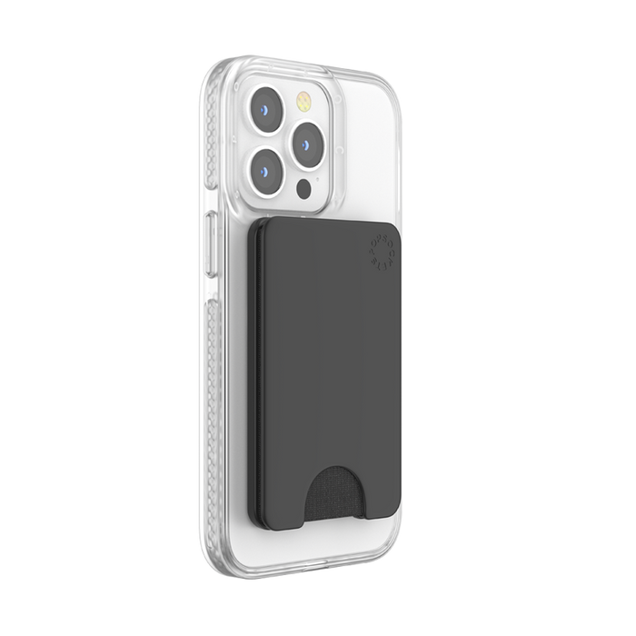 チャコール ブラック MagSafe ポップウォレット, PopSockets