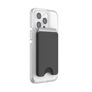 チャコール ブラック MagSafe ポップウォレット, PopSockets