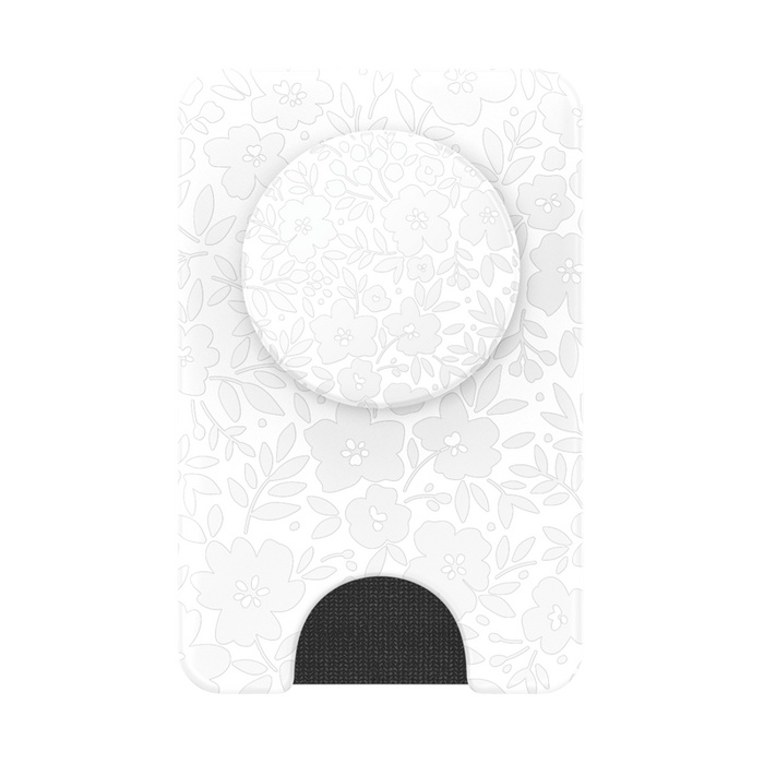 白いお花畑 MagSafe ポップウォレット+, PopSockets