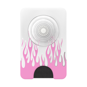 ピンク ファイヤー MagSafe ポップウォレット+, PopSockets