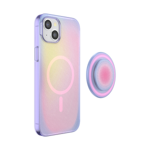 オーロラ レインボー MagSafe ポップケース（iPhone 15 Plus）, PopSockets