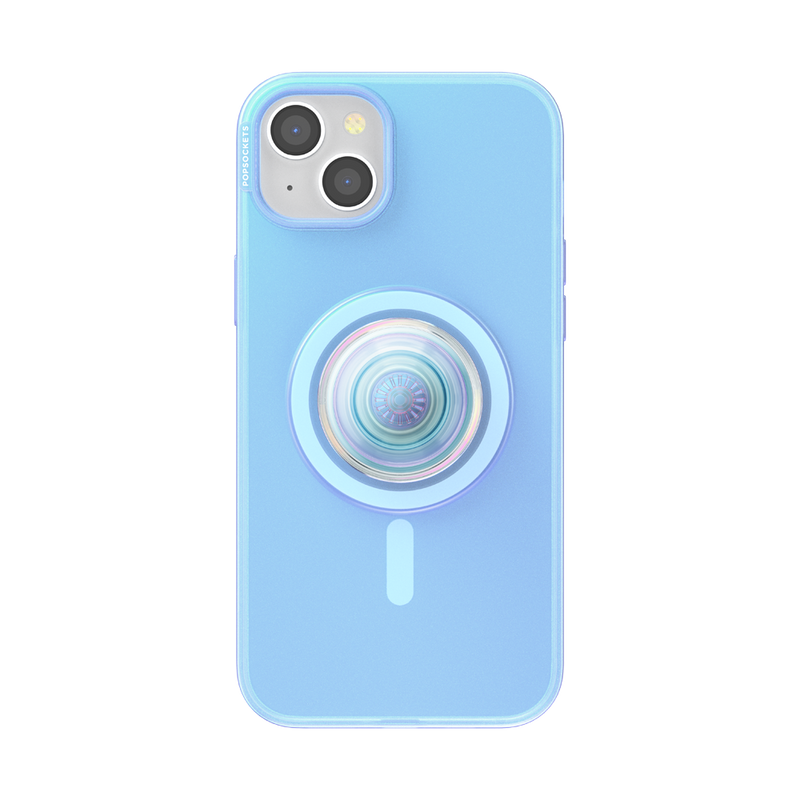 オパール ブルー MagSafe ポップケース（iPhone 15 Plus）