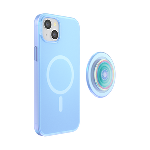 オパール ブルー MagSafe ポップケース（iPhone 15 Plus）, PopSockets