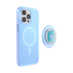 オパール ブルー MagSafe ポップケース（iPhone 15 Pro Max）, PopSockets