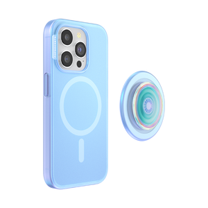オパール ブルー MagSafe ポップケース（iPhone 15 Pro）, PopSockets