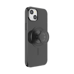 チャコール クリア MagSafe ポップケース（iPhone 15 Plus）, PopSockets