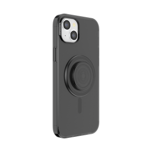 チャコール クリア MagSafe ポップケース（iPhone 15 Plus）, PopSockets