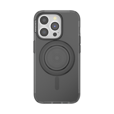チャコール クリア MagSafe ポップケース（iPhone 15 Pro）