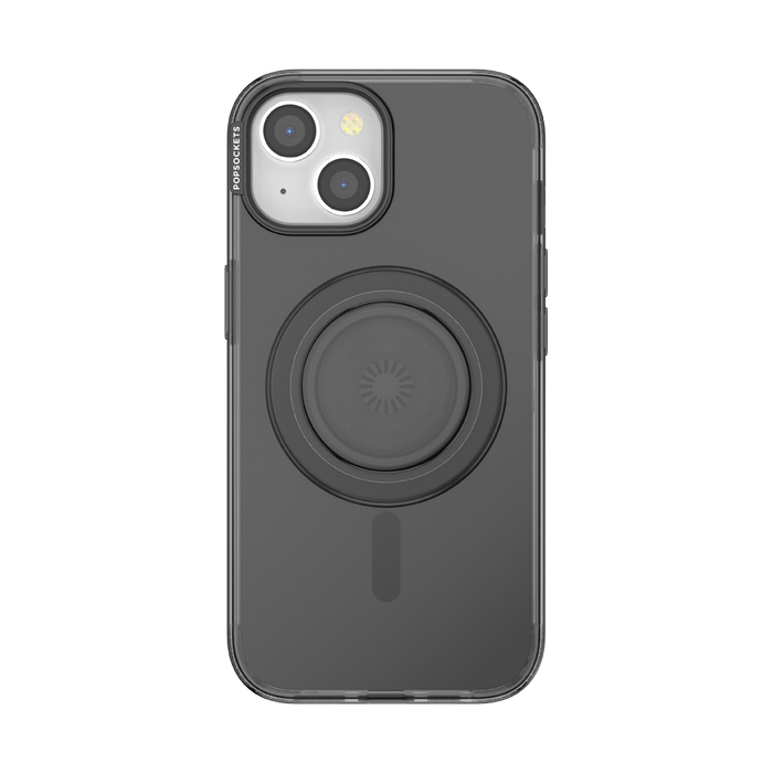 チャコール クリア MagSafe ポップケース（iPhone 15）, PopSockets