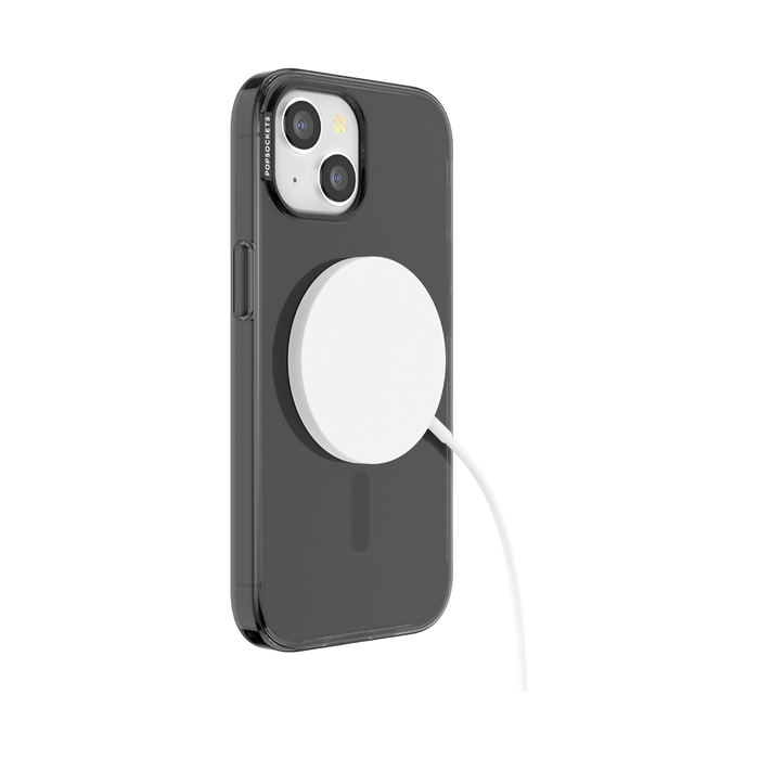 チャコール クリア MagSafe ポップケース（iPhone 15）, PopSockets