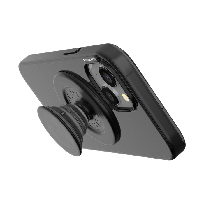 チャコール クリア MagSafe ポップケース（iPhone 15）, PopSockets