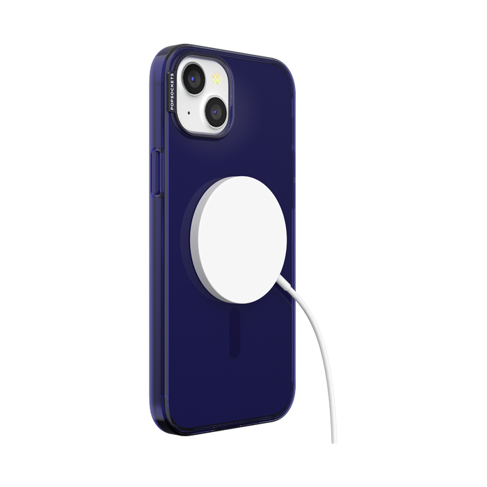 紺 クリア MagSafe ポップケース（iPhone 15 Plus）, PopSockets