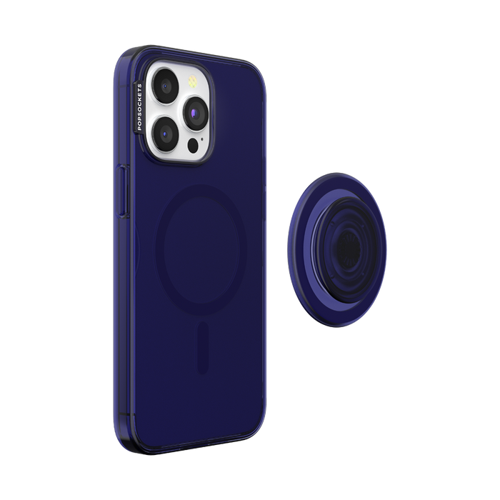 紺 クリア MagSafe ポップケース（iPhone 15 Pro Max）, PopSockets