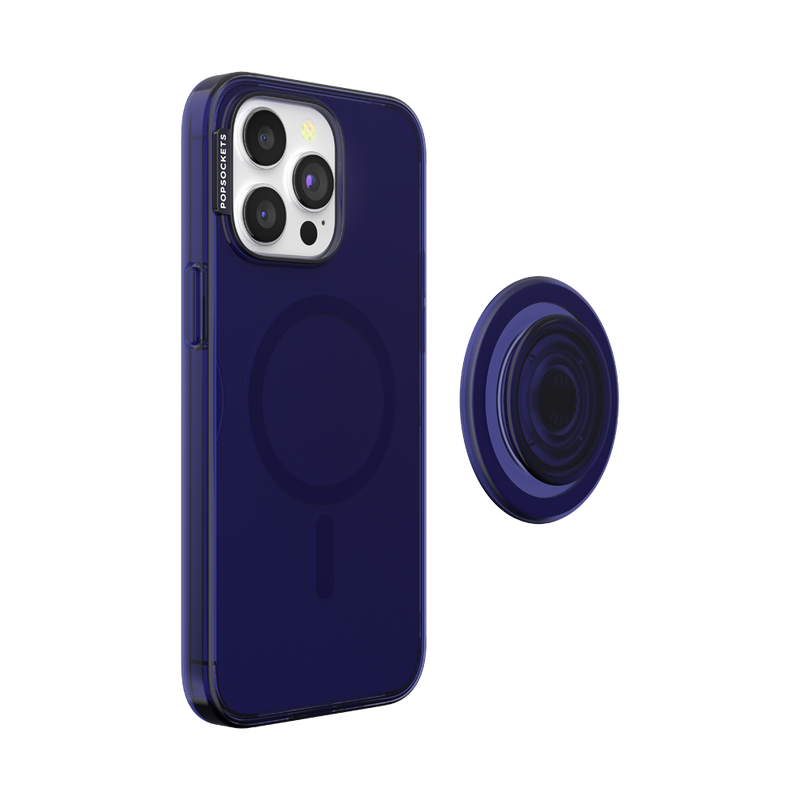 紺 クリア MagSafe ポップケース（iPhone 15 Pro Max）