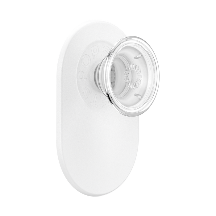 ホワイト オン クリア MagSafe ポップグリップ, PopSockets