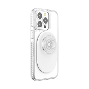 ホワイト オン クリア MagSafe ポップグリップ, PopSockets
