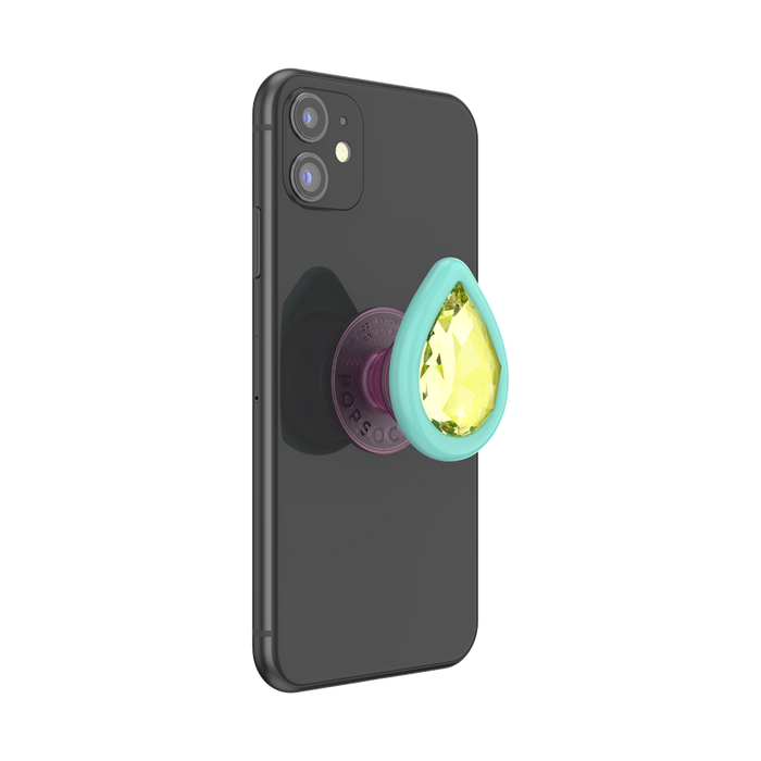 3D シトリン ドロップ スイーツジュエル ポップグリップ, PopSockets