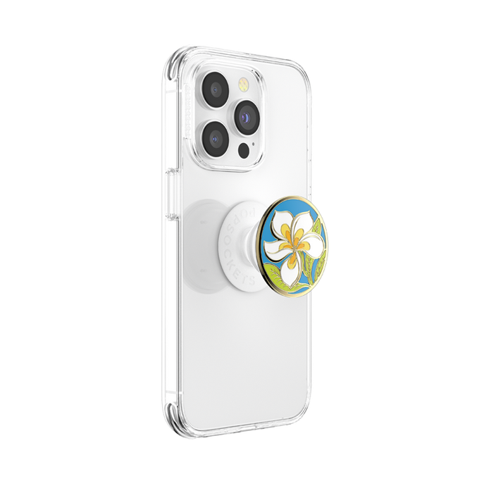 ハワイアンプルメリア エナメル ポップグリップ, PopSockets