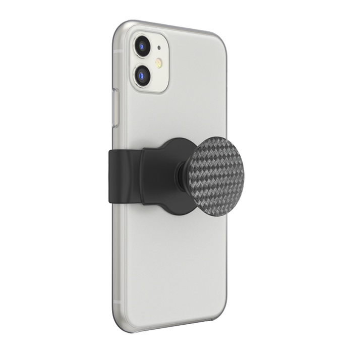 黒 ウェーブ スライドストレッチ（丸角）, PopSockets