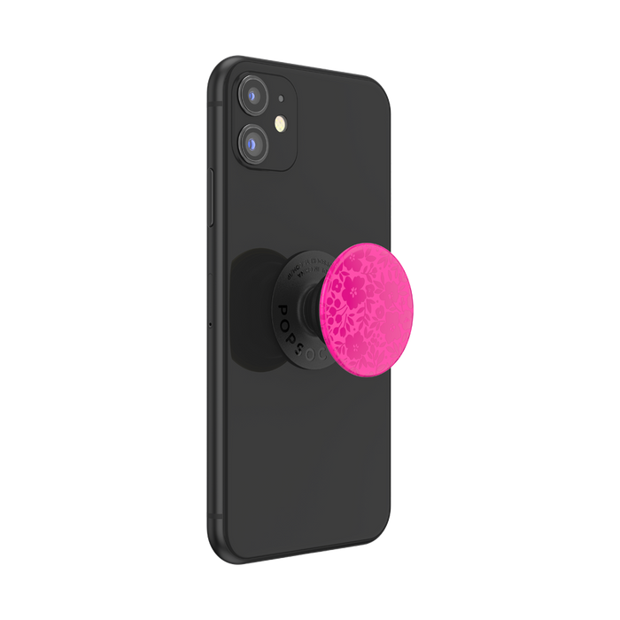 ピンク エレガント グロス フラワー ポップグリップ, PopSockets