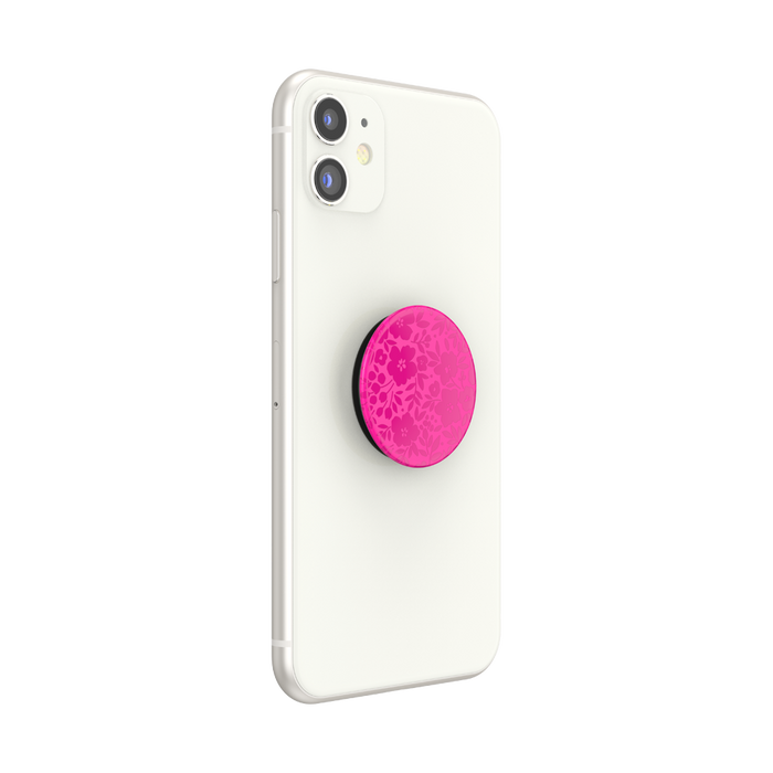 ピンク エレガント グロス フラワー ポップグリップ, PopSockets