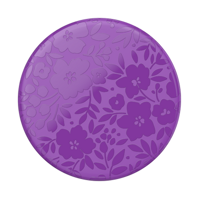 紫 エレガント フラワー グロス  ポップグリップ