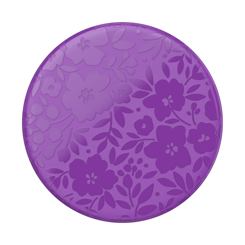 紫 エレガント フラワー グロス  ポップグリップ