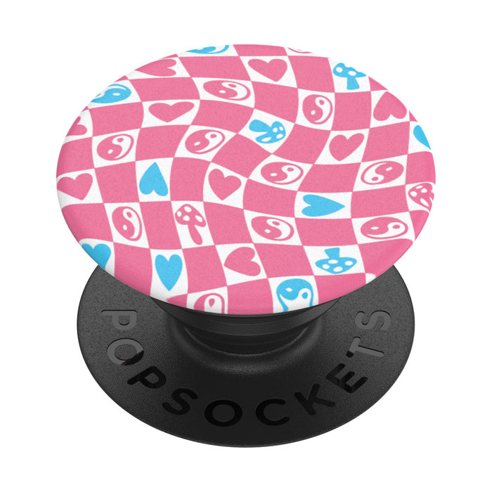 パステル ラブ&ピース チェッカー ポップグリップ, PopSockets