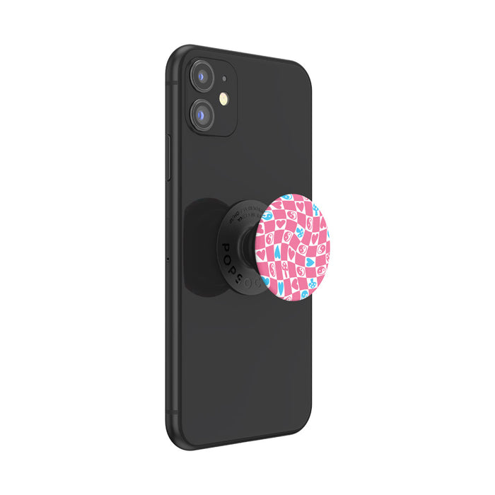 パステル ラブ&ピース チェッカー ポップグリップ, PopSockets