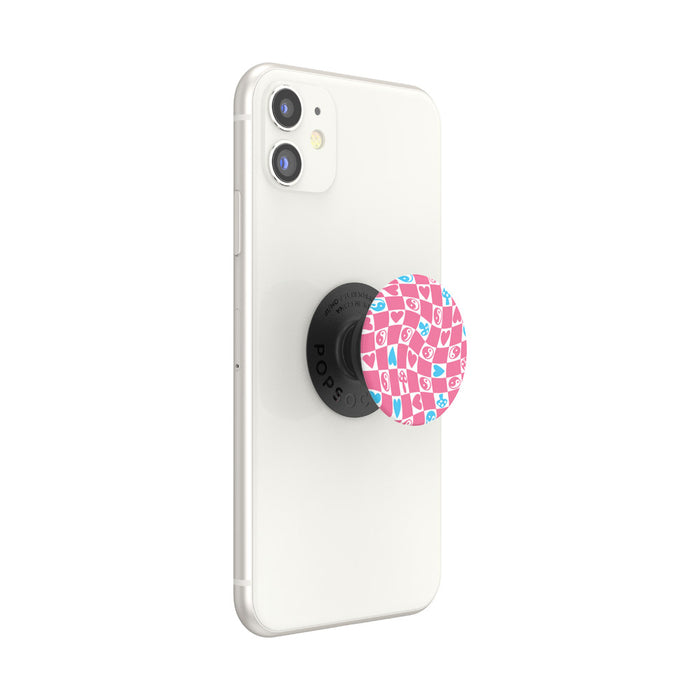 パステル ラブ&ピース チェッカー ポップグリップ, PopSockets