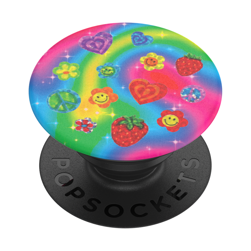 レインボー フラワーパワー ポップグリップ